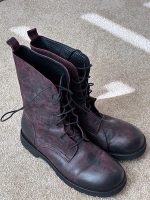 Rundholz Black Label Leather Boots Euro Size 38 Rubin Color New in Box 