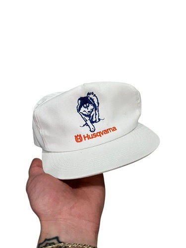 Casquette Vintage Husqvarna Années 90, K-Products Snapback, Bleu Marine, USA