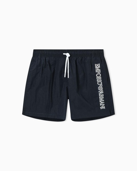 Herren Boxershorts Emporio Armani Blau GrößE S Mit Stickerei Und Logo-image