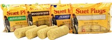 Wildlife Sciences Suet Plugs Variety 16 Pack, 4 Wrapped 3 Ounce Pack of 16