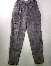 Vintage Lee Rider II Corduroy Pants USA Deadstock 70s Gray Juniors 11 Medium New
