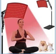 Red Light Therapy for Face and Body, Red Infrared Light Therapy Lamp with Stand