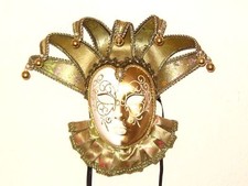 JOLLY CARNIVAL VENETIAN MASQUERADE MARDI GRAS MASK X4