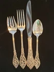 REED BARTON FLORENTINE LACE 4 PC PLACE SETTING STERLING SILVER FLATWARE