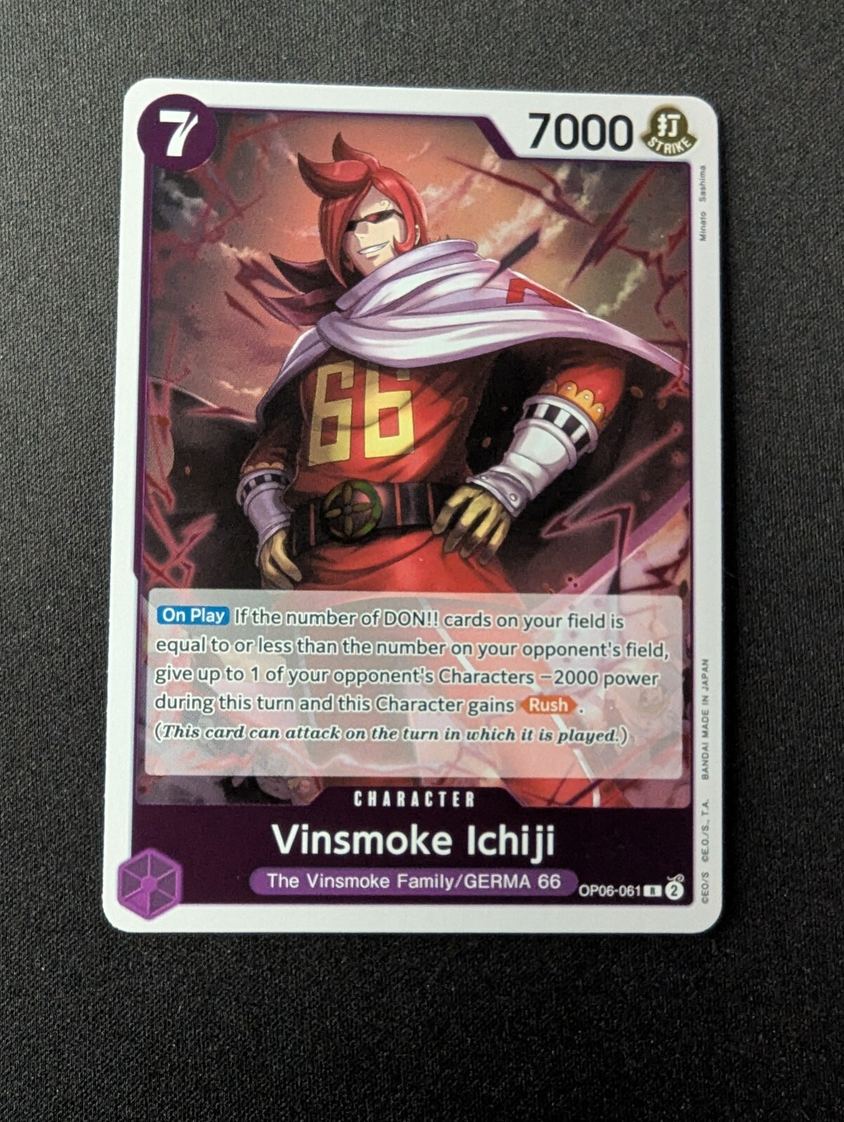 VINSMOKE ICHIJI FOIL #OP06-061 Wings of the Captain OP06