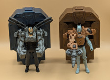 Batman & Bane mit Rüstungen | Action Figur | Figur 10 cm