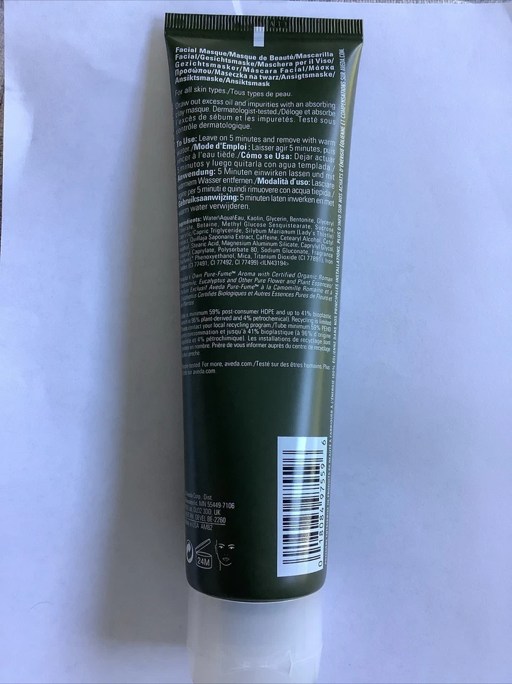 Mascarilla de arcilla de limpieza profunda Aveda Botanical Kinetics 4,2 OZ/125 ML NUEVA Foto 3 de 4