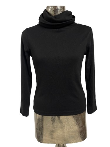 POPPY Black Roll Neck Womens Jumper 