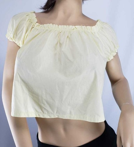 FOREVER 21 women's yellow crop top size small 4-6 F21 women's crop top size 4-6 - Picture 4 of 12