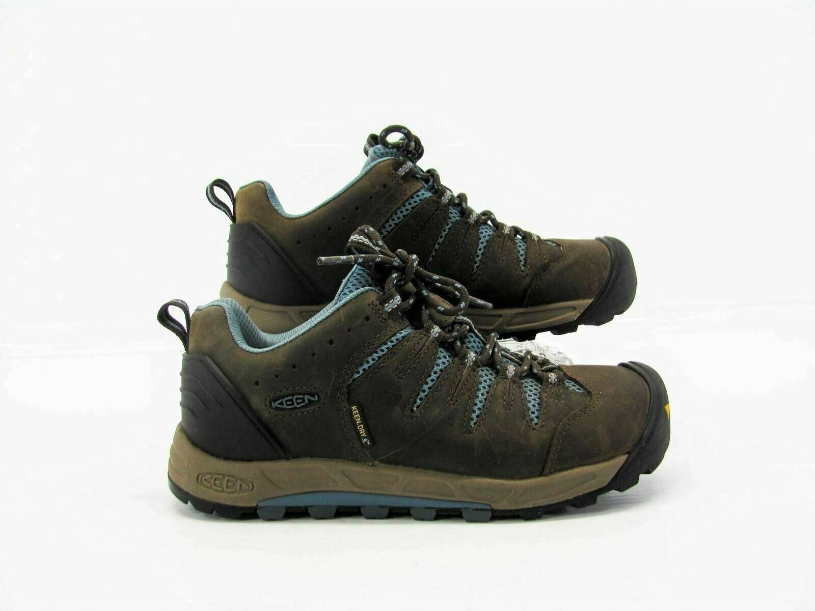 Scarpa donna Keen Bryce taglia 6 5M impermeabile marrone blu escursionismo usata qp