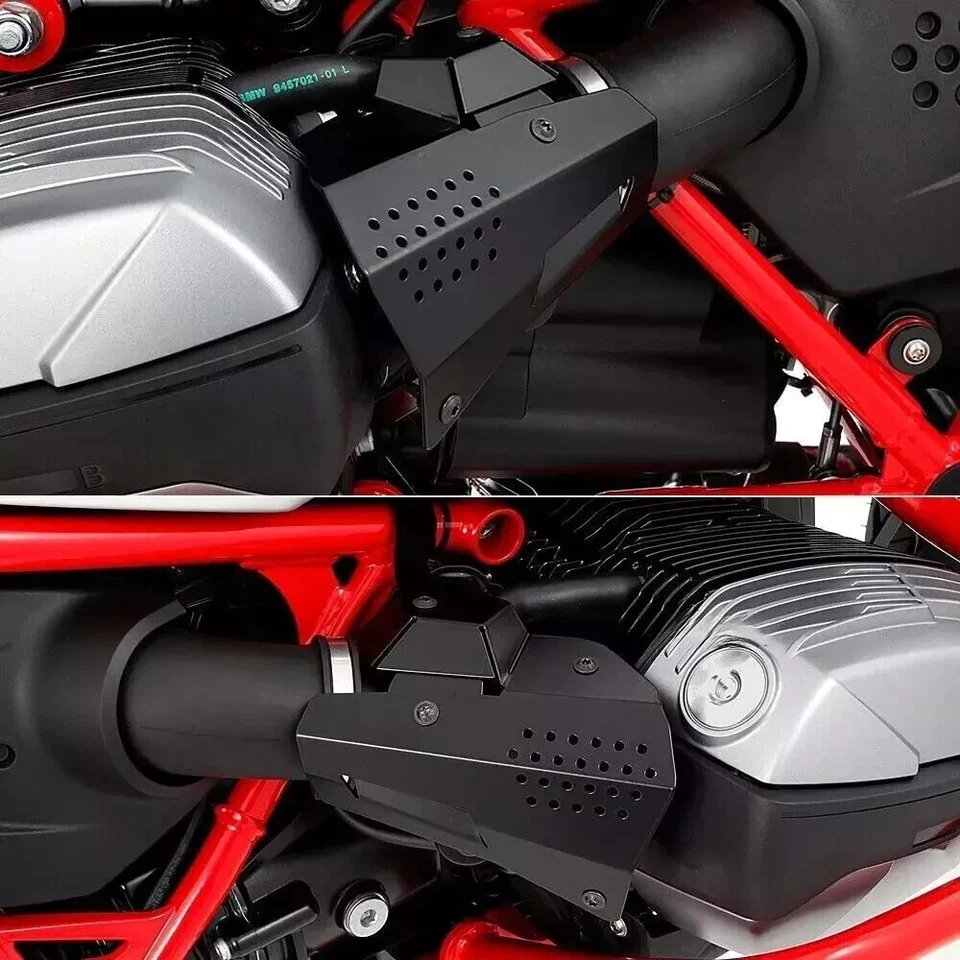 Cubierta protectora culata motor aluminio moto bmw r9t Foto 3 de 4