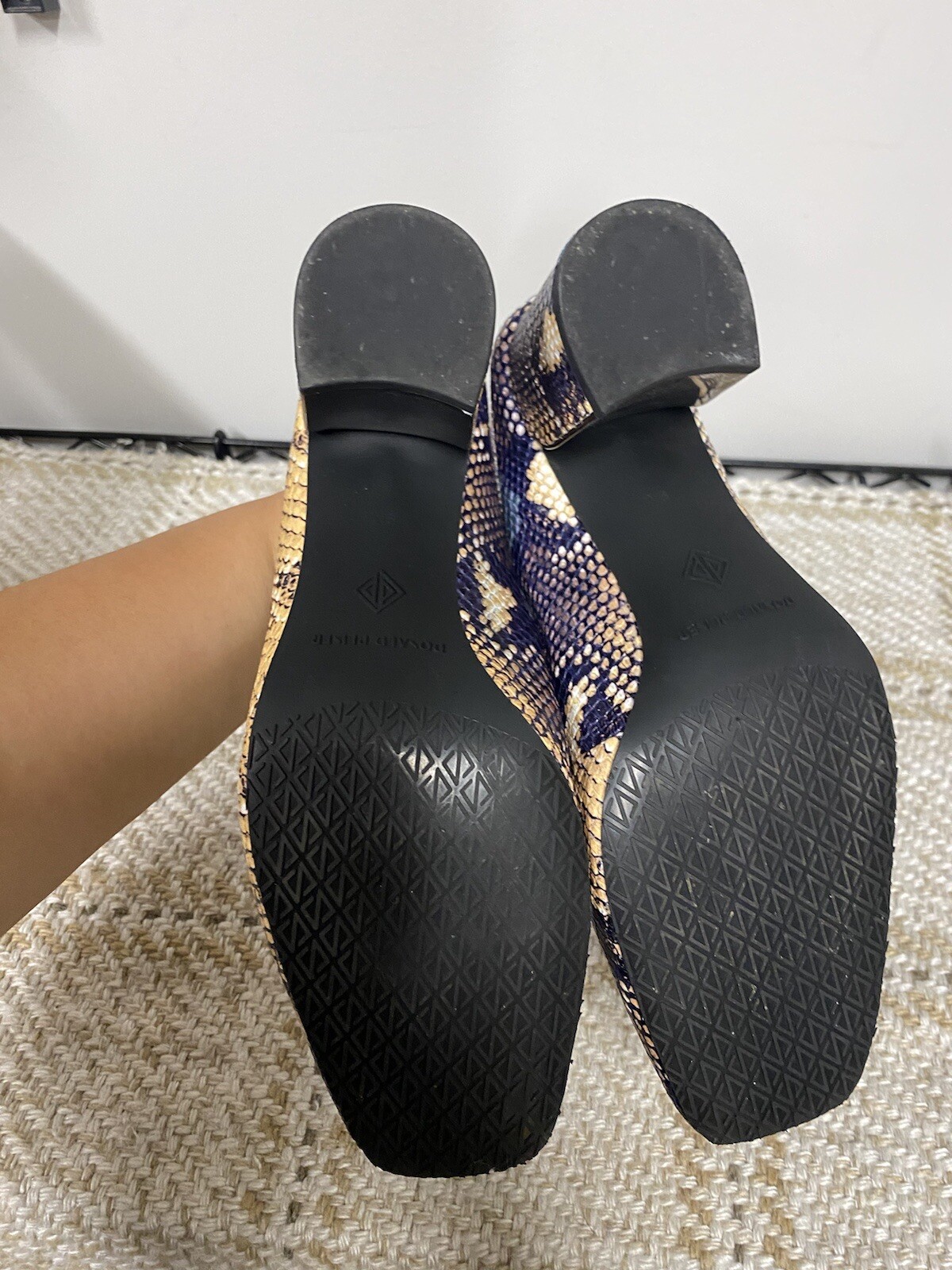 Donald J. Pliner Caape Python Snake Print  Mules … - image 4