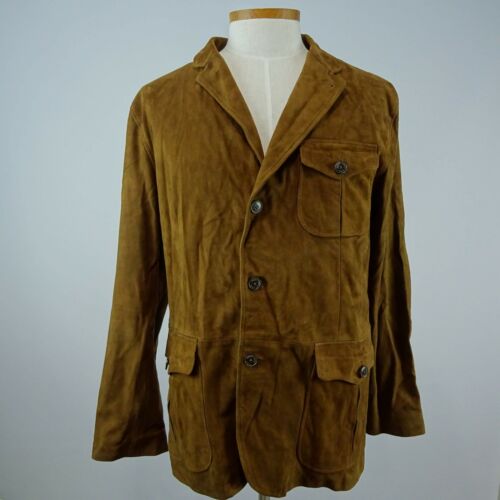 Polo Ralph Lauren Mens Goat Suede Brown 
