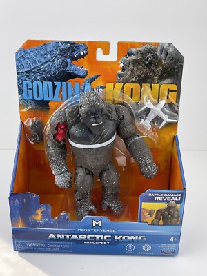 Playmates Toys Monsterverse Godzilla vs Kong 6'' Antarctic Kong with Osprey