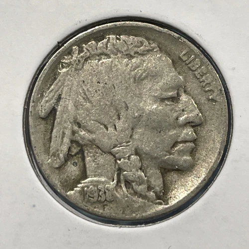 1938-D 5C Buffalo Nickel F2838
