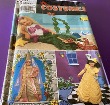 Simplicity 8328 Costume 3-8 Belle Ariel Rapunzel