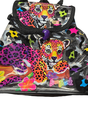 Lisa Frank 1990 Leopard Rainbow Cheetah Clear Backpack  display picture 1