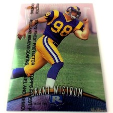 Grant Wistrom 1998 Topps Finest Rookie Card #132 NFL St. Louis Rams. rookie card picture