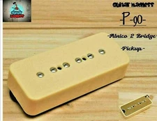 G.M. P-90 Soap Bar  Pickup Bridge Cream Alnico 2 for Gibson, Epiphone ®