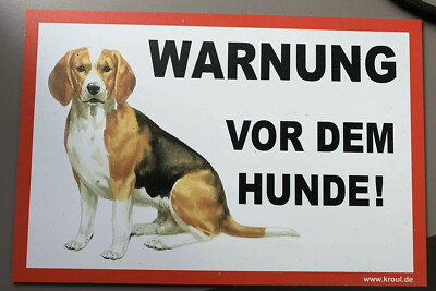 Beagel Warnung Vor Dem Hunde Hund Dog Vorsicht Bissiger Hund