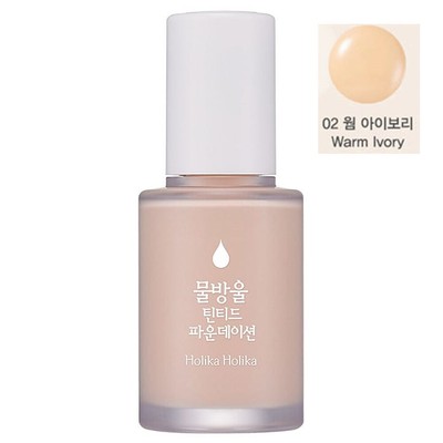 Holika Holika Waterdrop Tinted Foundation (02 Warm Ivory) NEW[Free USA Shipping]