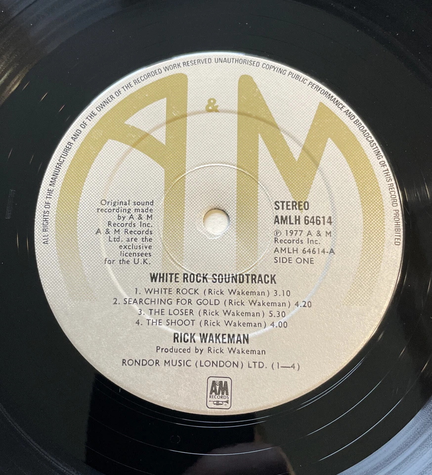 RICK WAKEMAN - 'WHITE ROCK / A&M records 1977 A1-B1 EX / VG + - Imagem 3 de 4