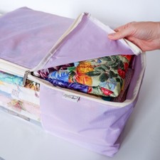 Madam Sew QUILT STORAGE BAG LAVENDER Zipper Closer  QSB-LAV