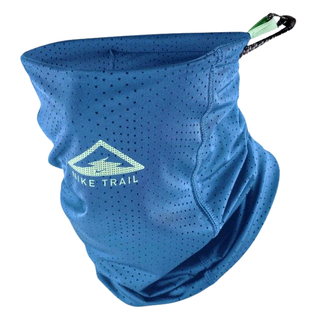 NIKE Dri-FIT Trail Running Neck Wrap One Size Blue Green Hiking