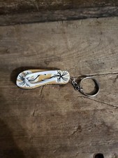 FLIP FLOP KEYCHAIN - WHITE JASMINE FLOWER - NEW - BIN 1 PIECE