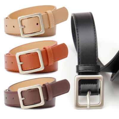 Classic Metal Buckle Leather Belt for Women, Jeans & Dresses s-l400.jpg main image 4