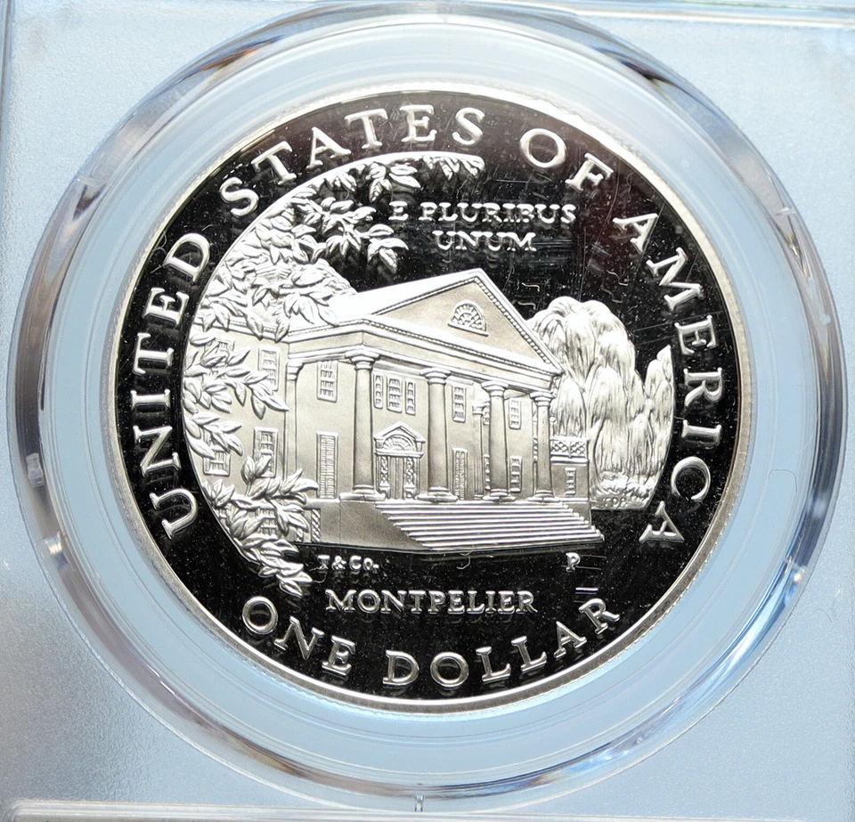 1999 USA United States FIRST LADY DOLLEY MADISON Proof Silver $ Coin NGC i97537 - Image 2 of 4