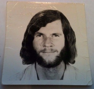 Small Black White Photo Wide Nostril Man With Longer Hair And