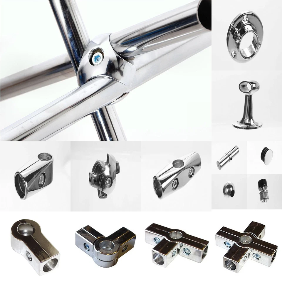 UNBRANDED//GENERIC 25mm Chrome Tube|Pipe Clothes Garment Curtain Hanging Wardrobe Rail Dry Cleaners