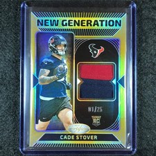 2024 Certified Football CADE STOVER New Generation Rookie Patch Relic Gold 1/25