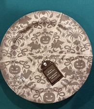 13th & Elm Halloween MELAMINE 11&rdquo; Dinner Plate 8 Pc Set Pumpkin Ghost Bat Damask
