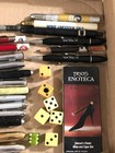 Vintage advertising pens pencils dice matches lot bullet pencil fountain pens — photo 3