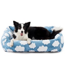 Cute Dog Bed Medium Size Dog, Rectangle Soft Furry Dog Beds for Large Medium ...