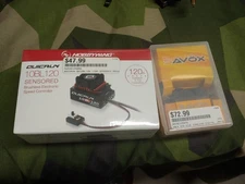 Savox Servo Hobbywing Esc Combo New In Box Quicrun QR10BL120 SC1258TG