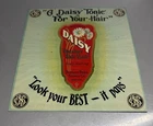 Vintage Daisy Quinine Hair Tonic Buerger Bros Supply Tin Advertising Sign Denver