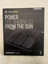 💙Goal Zero Nomad 13 Sherpa 50 POWER Foldable Solar Panel Camping Hunting NEW