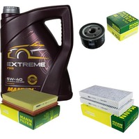 Mann Inspektionspaket 5L Mannol Extreme 5W-40 FüR Renault Laguna III 1.6 16V 2.0