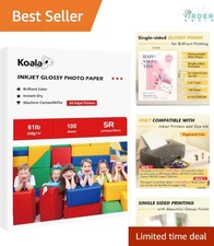 Heavyweight Photo Paper Glossy 5x7 Inches 100 Sheets for Inkjet Prints