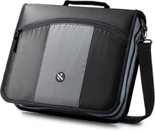 Round Ring 3-Inch Zipper Binder, Designed with Expanding Files Single, Black 