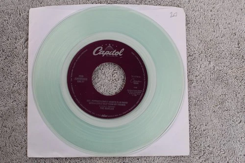 The Beatles  - Sgt. Peppers.../With A Little../A Day.. -  CLEAR VINYL Jukebox 7"