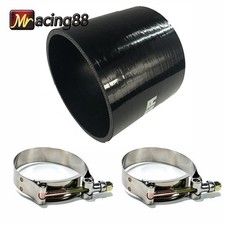 Black 3.5 0 Degree Turbointakepiping Silicone Hose Coupler Reducer 2xt-clamp Black 3.5 0 Degree Turbointakepiping Silicone Hose Coupler Reducer 2xt-clamp