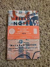 Field Notes Brand Rare MxLxBxD Unique Numbered Notebooks New 3 Pack SCARCE Mondo