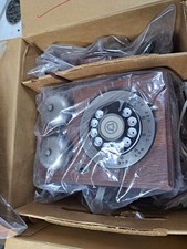 Telefono da parete Country Junction in legno campana originale vintage anni 80 NOS