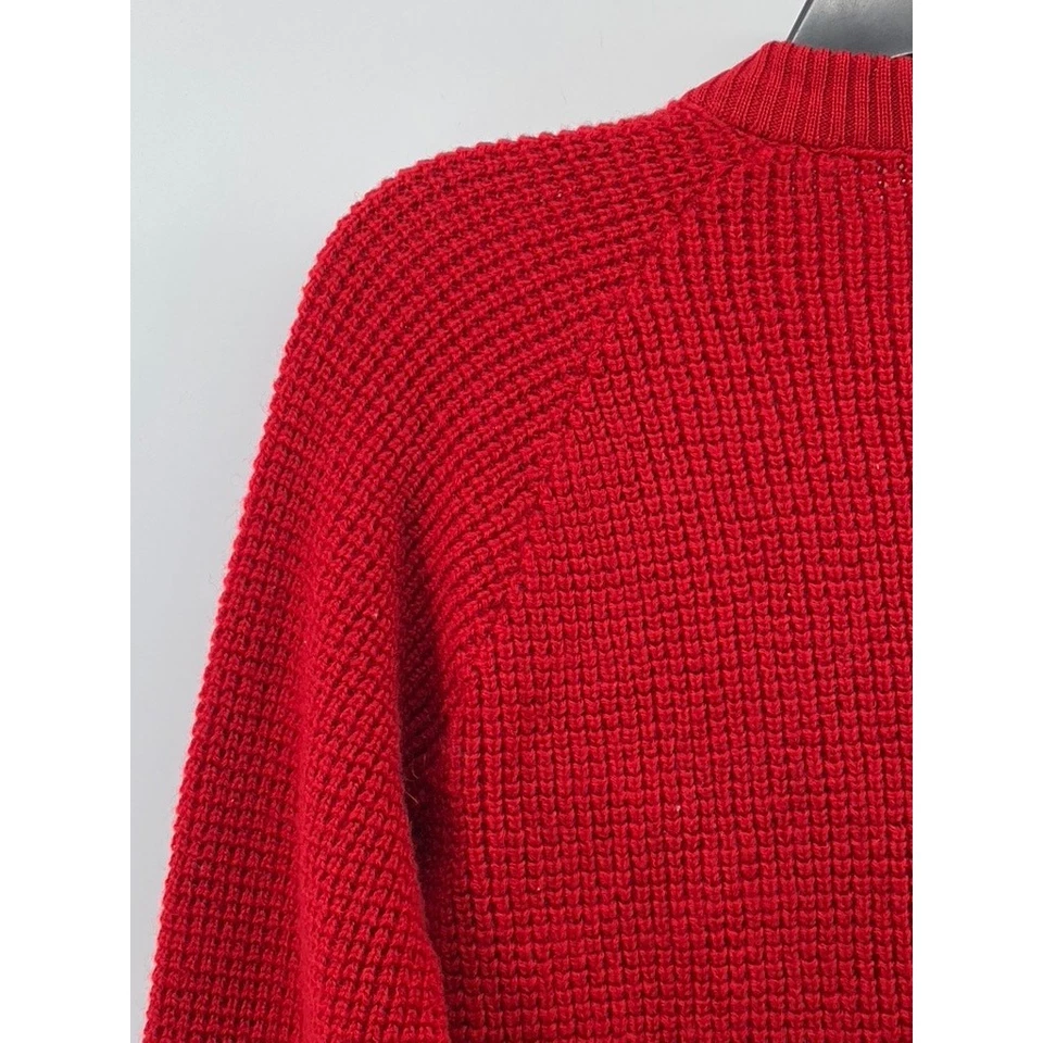 PENDELTON Women's Dark Red Vintage Knit Virgin Wool Button-Up Cardigan SZ M - Image 4 of 4