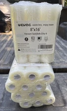 Wevac 8”x16’ Vacuum Seal Rolls New Sealed Qty. 18 Rolls