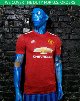 B.Fernandes Manchester United Home shirt 2020 - 2021 Adidas GC7958 Mens Size S